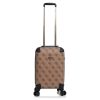 Βαλίτσα Σκληρή Καμπίνας Guess Berta Travel Cabin Size OB8688983 Latte Logo/Brown