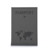 Θήκη Διαβατηρίου Brandbags Travel Collection World Map Ανθρακί 
