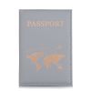 Θήκη Διαβατηρίου Brandbags Travel Collection Gold World Map Γκρι