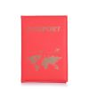 Θήκη Διαβατηρίου Brandbags Travel Collection Gold World Map Κόκκινο