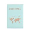 Θήκη Διαβατηρίου Brandbags Travel Collection Gold World Map Φιστικί
