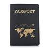 Θήκη Διαβατηρίου Brandbags Travel Collection Gold World Map Μαύρο