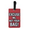 Ετικέτα Ονόματος Αποσκευών Brandbags Travel Collection - Excuse me, Not Your Bag! - Μπορντώ