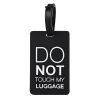Ετικέτα Ονόματος Αποσκευών Brandbags Travel Collection - Do Not Touch My Luggage - Μαύρο