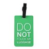 Ετικέτα Ονόματος Αποσκευών Brandbags Travel Collection - Do Not Touch My Luggage - Πράσινο