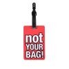 Ετικέτα Ονόματος Αποσκευών Brandbags Travel Collection - Not Your Bag! Κόκκινο