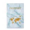 Θήκη Διαβατηρίου Brandbags Travel Collection World Map Light Blue/Gold
