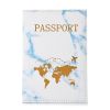 Θήκη Διαβατηρίου Brandbags Travel Collection World Map White Blue/Gold