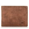 Δερμάτινο Πορτοφόλι με Flap Camel Active Salo 316 704 22 Cognac