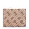 Δερμάτινο Πορτοφόλι Guess Mito Bifold SMVELELEA24 Beige/Brown