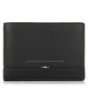 Δερμάτινο Πορτοφόλι με Flap Diplomat Blue Collection MN111 Μαύρο