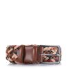 Δερμάτινη Πλεκτή Ζώνη Brandbags Collection B845 Καφέ