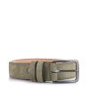 Suede Δερμάτινη Ζώνη Brandbags Collection F511 Λαδί