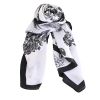 Φουλάρι Ivone 622239 White/Black Floral